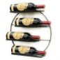Preview: DanDiBo Weinregal Wand Metall Schwarz Andante Rund Flaschenregal Flaschenhalter Weinflaschenhalter Hängend Weinständer Wandregal für 4 Flaschen Wine Rack