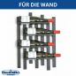 Preview: DanDiBo Weinregal Wand Metall Schwarz Modern 96691 Flaschenregal Schmal Wandmontage Wine Rack Weinflaschenhalter Weinhalter Flaschenhalter