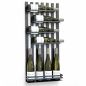 Preview: DanDiBo Weinregal Wand Metall Schwarz Modern 96692 Flaschenregal Schmal Wandmontage Wine Rack Weinflaschenhalter Weinhalter Flaschenhalter