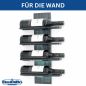 Preview: DanDiBo Weinregal Wand Metall Schwarz Modern 96695 Grün Flaschenregal Schmal Wandmontage Wine Rack Weinflaschenhalter Weinhalter Flaschenhalter
