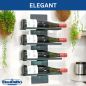 Preview: DanDiBo Weinregal Wand Metall Schwarz Modern 96695 Grün Flaschenregal Schmal Wandmontage Wine Rack Weinflaschenhalter Weinhalter Flaschenhalter