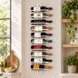 Preview: DanDiBo Weinregal Wand Metall Weiß Flaschenregal Schmal Hängend Regal 10 Flaschen Dies Wine Rack Weinflaschenregal Bar Wein Regal Getränkeregal Flaschen