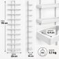 Preview: DanDiBo Weinregal Wand Metall Weiß Flaschenregal Schmal Hängend Regal 10 Flaschen Dies Wine Rack Weinflaschenregal Bar Wein Regal Getränkeregal Flaschen