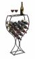 Preview: DanDiBo wine rack wine glass design metal black bottle rack standing 100 cm 96211 for 15 bottles wrought iron