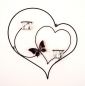 Preview: Wall tea light holder heart 39 cm tea light holder metal sconce candle holder