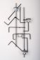 Preview: Wall tea light holder MIX4 Black Wall candle holder metal 73 cm Tea light holder