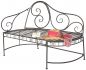 Preview: DanDiBo Bank DY140486 aus Metall Gartenbank Sitzbank 2-Sitzer 120 cm Rundbank Parkbank