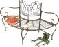 Preview: DanDiBo tree bench metal weatherproof brown 135 cm 3-seater semicircular JC112287 garden bench round bench