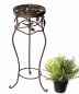 Preview: Flower Stool Metal Black Round 52 cm Flower Stand 18215 Flower Column Antique Plant Stand Plant Stool Vintage