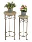 Preview: Blumenhocker Malega 2er Set 11135 Blumenständer 56, 64cm Rund Blumensäule