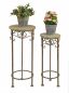 Preview: Blumenhocker Malega 2er Set 11135 Blumenständer 56, 64cm Rund Blumensäule