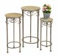 Preview: Blumenhocker Malega 3er Set 11135 Blumenständer 56, 64, 72cm Rund Blumensäule