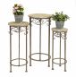 Preview: Blumenhocker Malega 3er Set 11135 Blumenständer 56, 64, 72cm Rund Blumensäule
