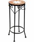 Preview: Blumenhocker Merano 54cm Mosaik 12011 Blumenständer Hocker Rund Beistelltisch