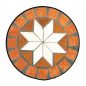 Preview: Blumenhocker Merano 54cm Mosaik 12011 Blumenständer Hocker Rund Beistelltisch