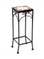 Preview: DanDiBo flower stool mosaic square 46 cm flower stand 12012 side table plant stand mosaic table