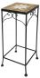 Preview: DanDiBo flower stool mosaic square 62 cm flower stand 12012 side table plant stand mosaic table