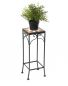 Preview: Blumenhocker Merano Mosaik 2er Set 12012 Blumenständer 46 und 54cm Hocker Eckig