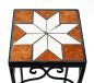Preview: Blumenhocker Mosaik Eckig 3er Set 46, 54, 62 cm Blumenständer 12012  Beistelltisch Pflanzenständer Mosaiktisch