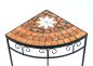 Preview: Blumenhocker Merano Mosaik 3er Set 12013 Blumenständer 42, 52 und 62cm Eckregal Hocker