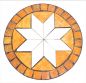 Preview: Blumenroller Merano Mosaik 32cm 12025 Blumenhocker Pflanzroller Blumenständer