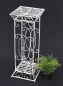 Preview: DanDiBo Blumenhocker Metall Weiß Eckig 63 cm Blumenständer 20304 Blumensäule