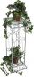 Preview: DanDiBo Blumenhocker Metall Weiß Eckig 63 cm Blumenständer 20304 Blumensäule