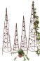 Preview: Rankhilfe Pyramide 082547 Metall 4er Set 95, 118 ,142, 164cm Kletterhilfe Ranke