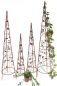 Preview: Rankhilfe Pyramide 082547 Metall 4er Set 95, 118 ,142, 164cm Kletterhilfe Ranke