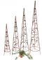 Preview: Rankhilfe Pyramide 082547 Metall 4er Set 95, 118 ,142, 164cm Kletterhilfe Ranke
