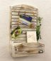 Preview: Memoboard mit Briefablage YX-14B415 Pinnwand 65cm Wandregal Memotafel Shabby