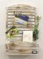 Preview: Memoboard mit Briefablage YX-14B415 Pinnwand 65cm Wandregal Memotafel Shabby