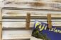 Preview: Memoboard mit Briefablage YX-14B415 Pinnwand 65cm Wandregal Memotafel Shabby
