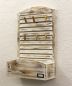 Preview: Memoboard mit Briefablage YX-14B415 Pinnwand 65cm Wandregal Memotafel Shabby