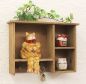 Preview: Setzkasten YX-14B221 Wandregal shabby 34cm Sammlervitrine Schlüsselhaken Regal