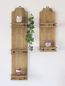 Preview: Wallmounted shelves 14B460-61 2er Set Seedbox 39cm and 64cm Clothes peg Console