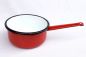 Preview: Kochtopf 2 L Topf mit Griff 515/18 Rot emailliert Emaille Kasserole Emailtopf Email