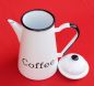 Preview: Kaffeekanne 578TB Coffee emailliert 22cm Wasserkanne Kanne Emaille Nostalgie Teekanne