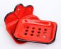 Preview: Seifenhalter 618 Rot Seifenschale 13cm emailliert Landhaus Emaille Seifenspender