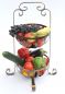 Preview: Etagere Obstkorb 10-320 Gemüsekorb 62cm Küchenregal mit 2 Körbe Obstschale Korb