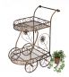 Preview: Servierwagen aus Metall 10-0759 Beistelltisch 70cm Rollwagen Küchenwagen Wagen