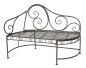 Preview: DanDiBo Bank DY140486 aus Metall Gartenbank Sitzbank 2-Sitzer 120 cm Rundbank Parkbank