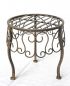 Preview: DanDiBo Flower Stool Metal Brown Round 30 cm Flower Stand 140129 M Side Table Plant Stand Small