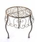 Preview: DanDiBo Flower Stool Metal Brown Round 35 cm Flower Stand 140129 XL Side Table Plant Stand Small