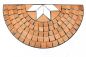 Preview: DanDiBo table semicircular console table wall table 120041 side table metal mosaic 70 cm
