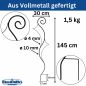 Preview: DanDiBo climbing support garden metal black Riva trellis for climbing plants 145 cm climbing support ground plug
