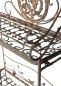 Preview: DanDiBo Shelf Metal Vintage 1844 Standing Shelf Antique 123 cm Bookshelf Kitchen Shelf Folding Shelf