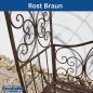 Preview: DanDiBo Rosenbogen mit Sitzbank Metall Stabil 120 cm Breit 120852 Rankgitter Bank Spalier Pergola