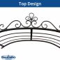 Preview: DanDiBo Rosenbogen mit Sitzbank Metall Stabil 120 cm Breit 120852 Rankgitter Bank Spalier Pergola