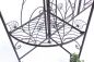 Preview: DanDiBo Rosenbogen mit Tor Tür aus Metall 101759 Gartentor 236x186 cm Schmiedeeisen Rankgerüst